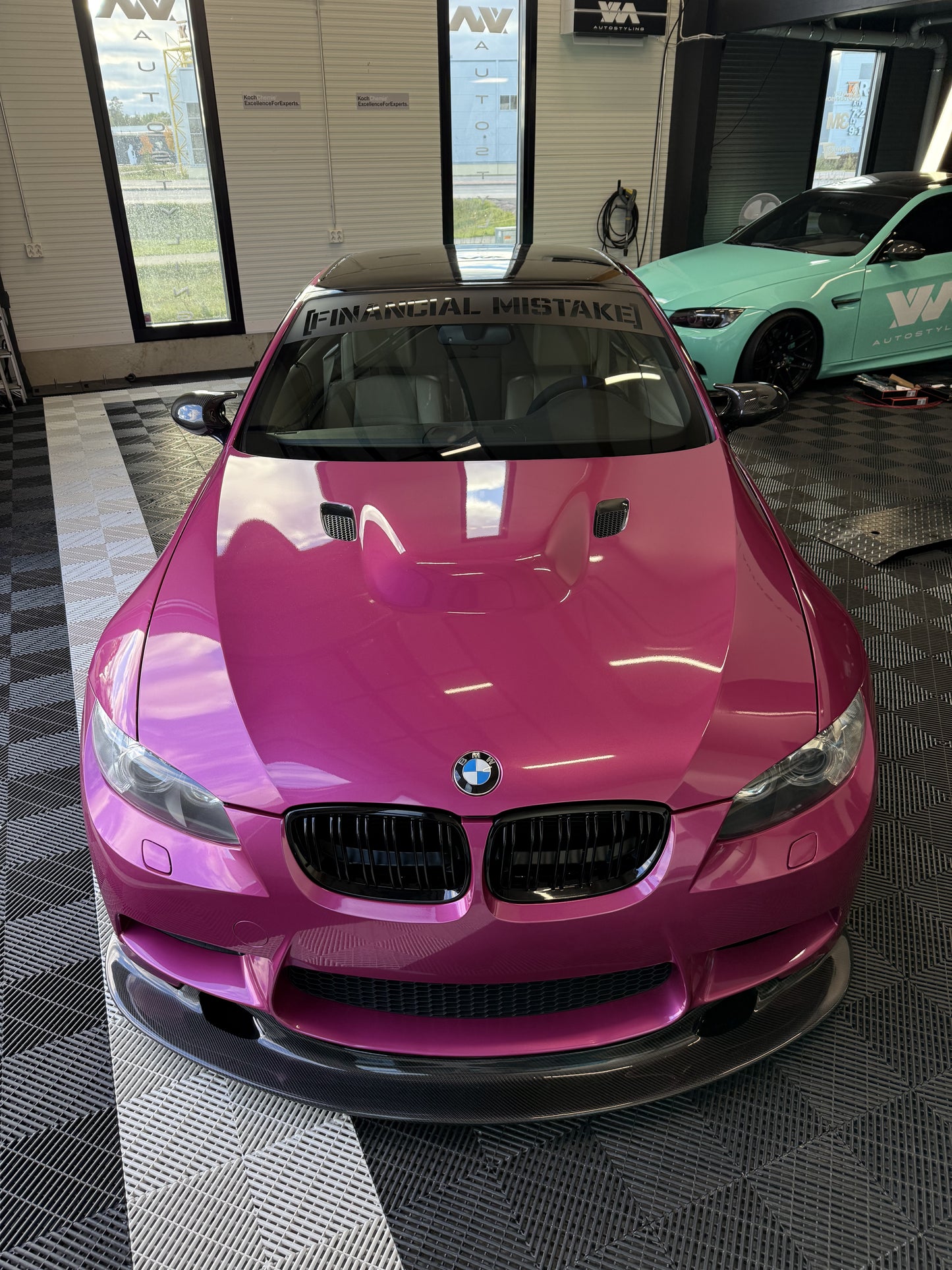 Windshield sticker "Financial Mistake"