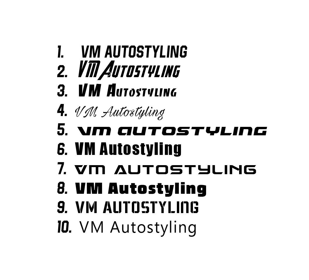 Transfer film sticker with your own text