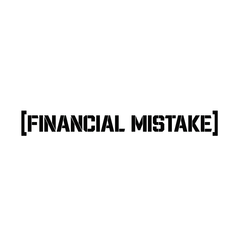 Tuulilasitarra "Financial Mistake"