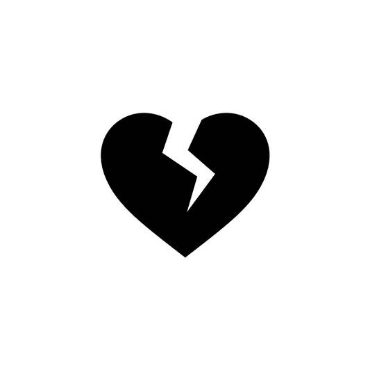 Siirtokalvotarra Broken heart